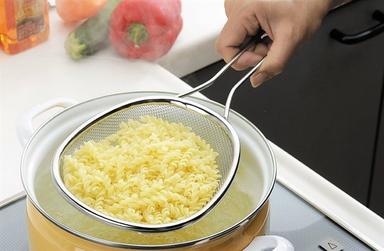 Multi-purpose colander (shallow type with small mesh), , large