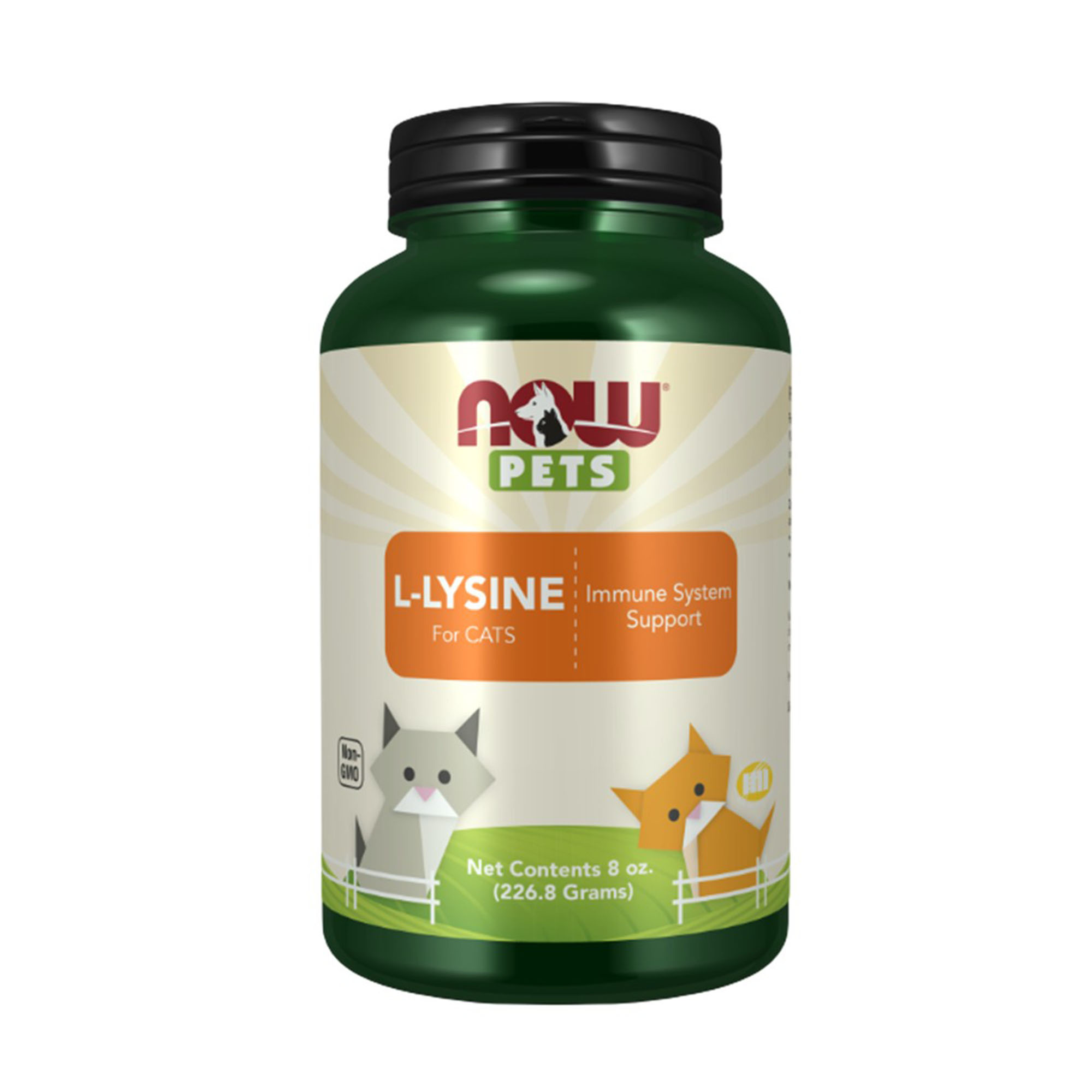 摩達客 美國進口 NOW娜奧貓用L-離胺酸粉 226.8g/瓶*2入組｜貓咪營養保健, , large