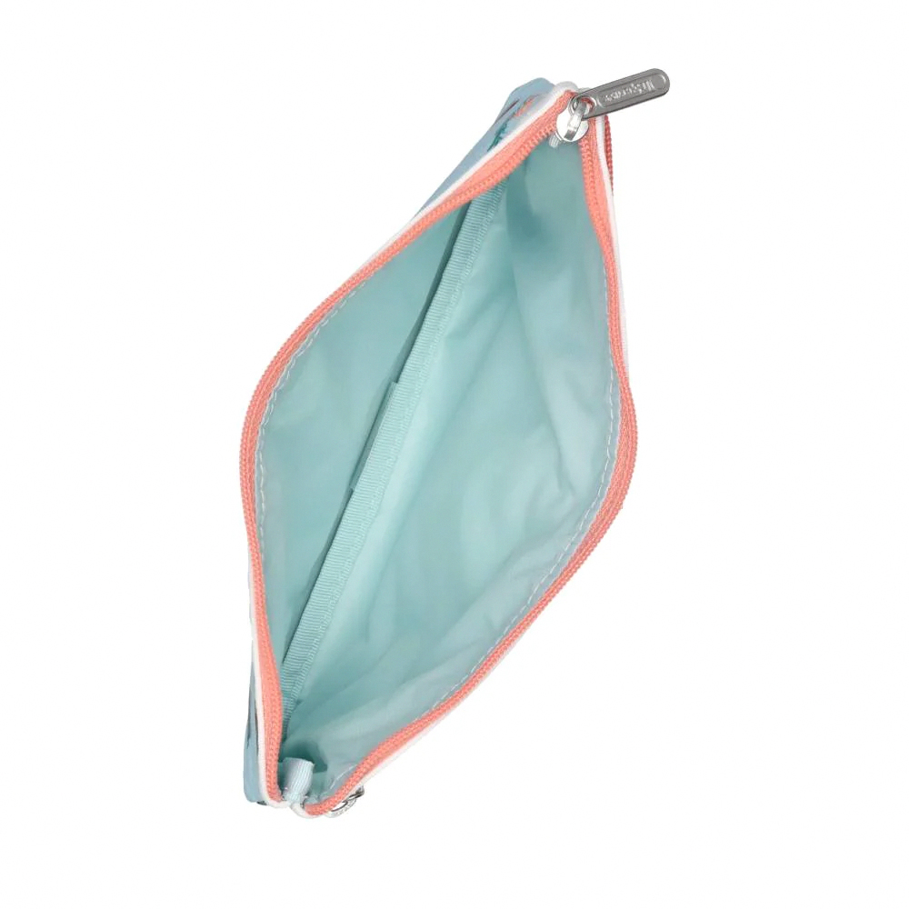 Lesportsac 3-Zip Cosmetic 三層拉鍊化妝包 收納包 盥洗包 女包 男包(海洋風格水獺), , large