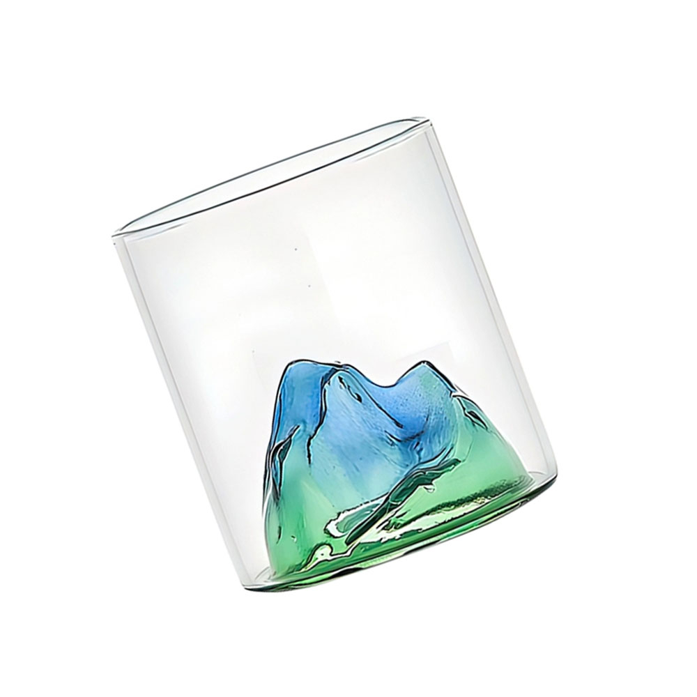 300ml 觀山威士忌杯-藍綠款 618-MWSKBG, , large