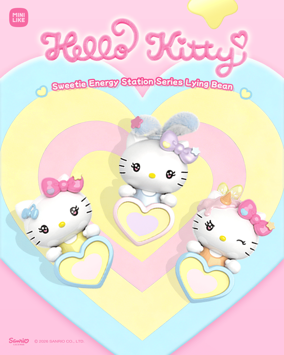 【際洋文化】Hello Kitty Style甜心能量站系列趴趴萌趣豆, , large