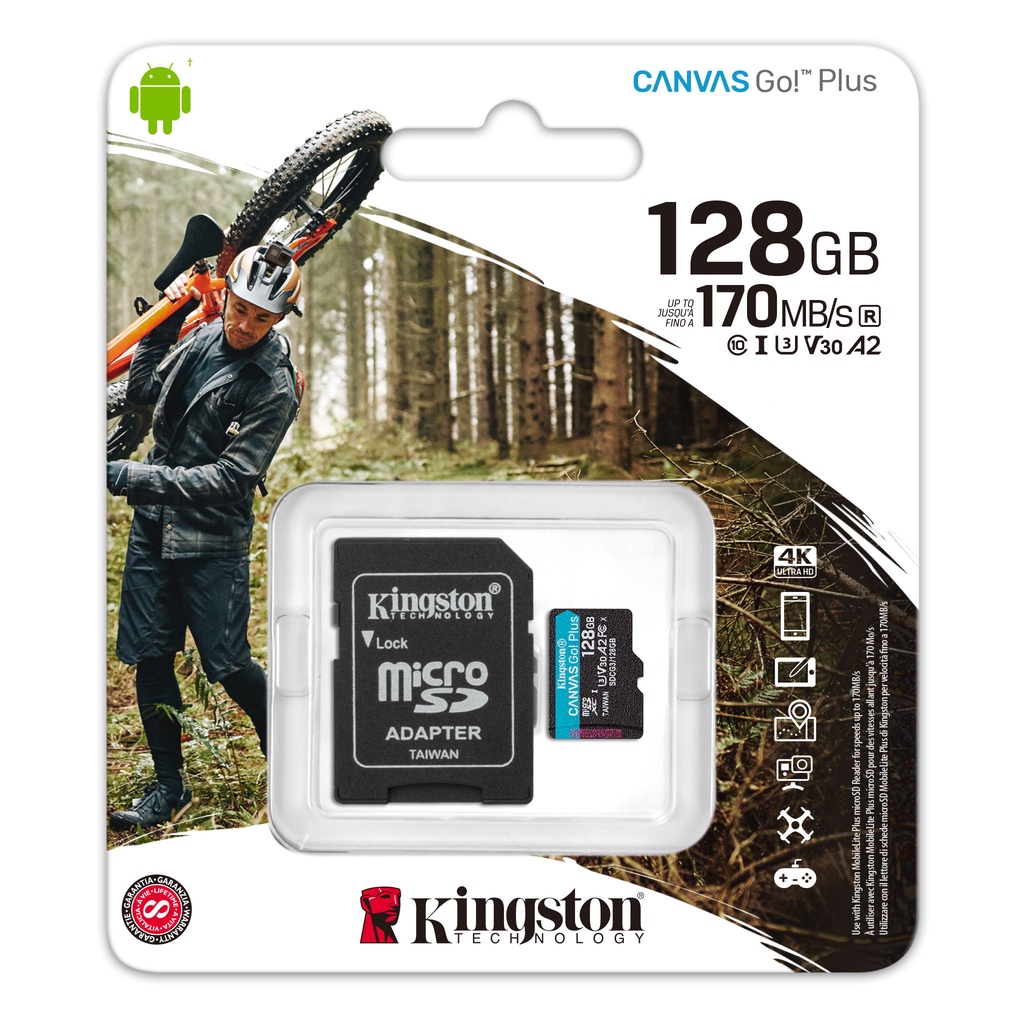 ◆六姐的店 Kingston金士頓CanvasGO Plus microSDXC UHS-I U3 V30 A2 記憶卡, , large