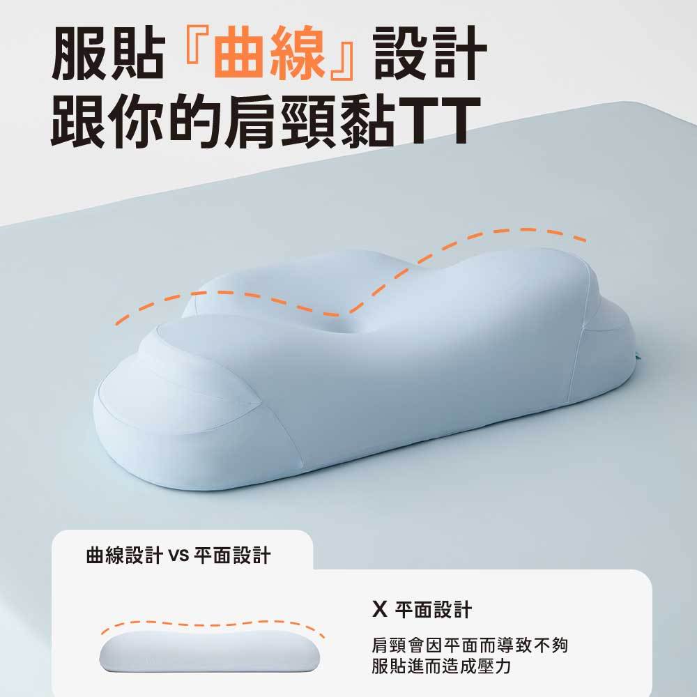 【青鳥家居】慢回彈二代記憶枕/2入賣場 雲朵枕 記憶枕 貓耳枕 護頸 護頸枕 高枕 低枕 記憶枕頭 頸椎枕頭, , large