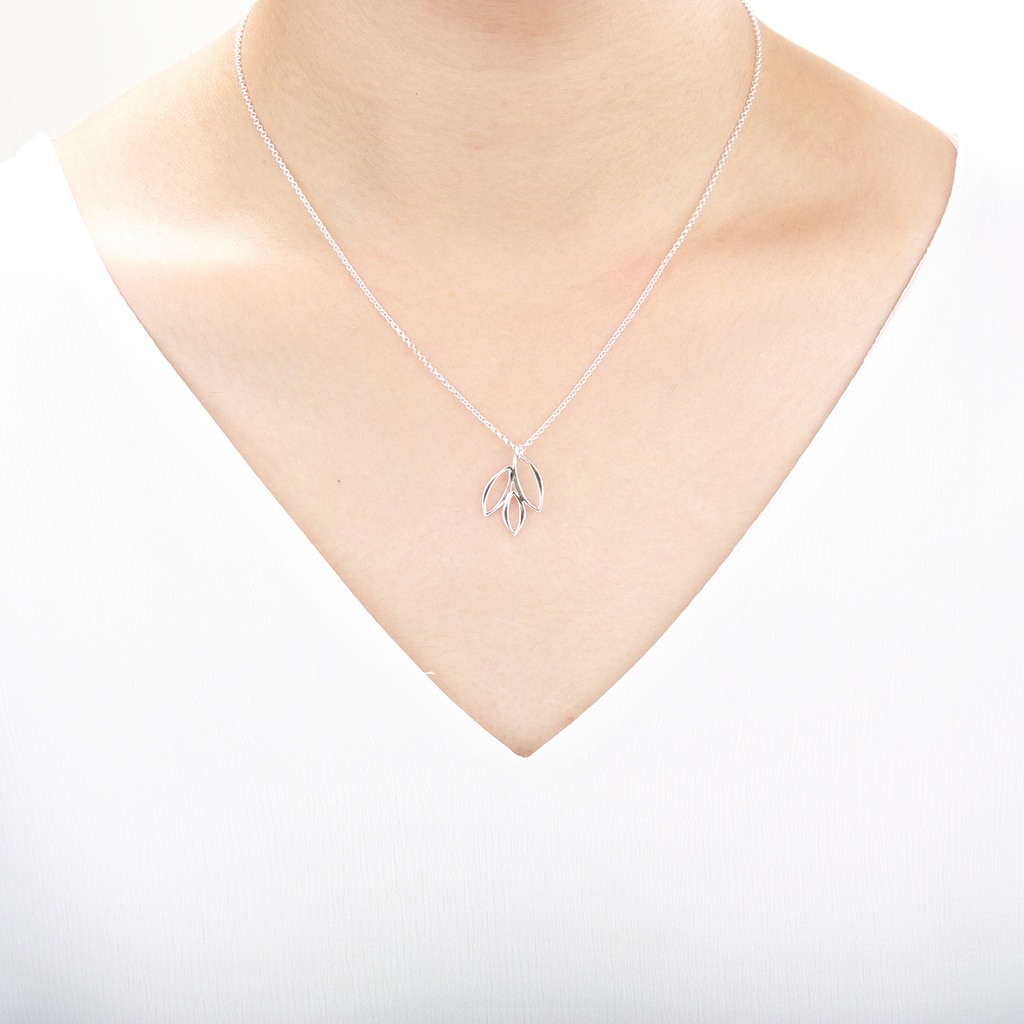 【Angel & Me】Leaves s925 sterling silver necklace Birthday Valentine Day gift, , large
