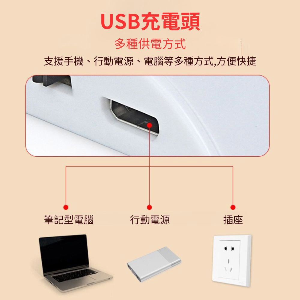 Micro rechargeable car cabin sensor light - white (white light, 3 modes), , large