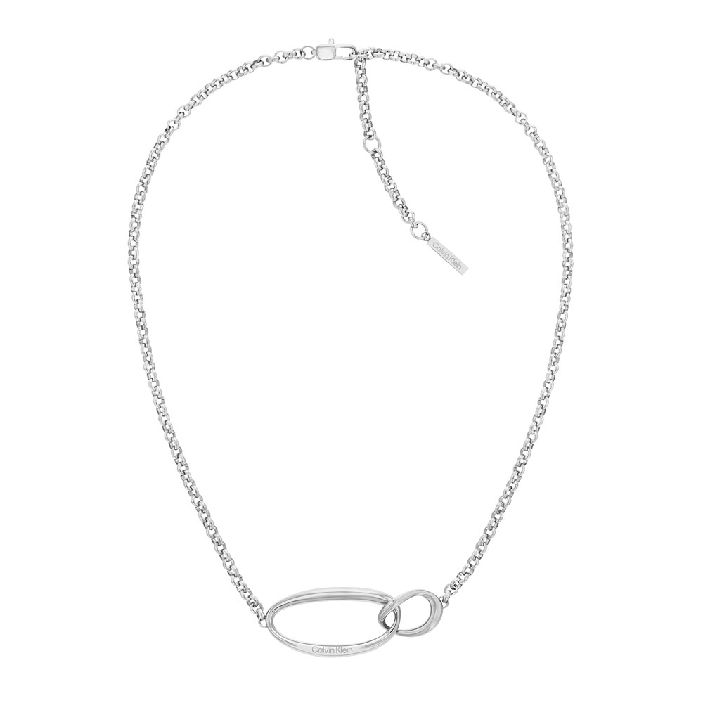 Calvin Klein CK Playful Organic Shapes 造型項鍊 母親節送禮-銀 35000353, , large
