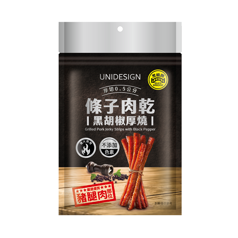 UNIDESIGN黑胡椒厚燒條子肉乾, , large