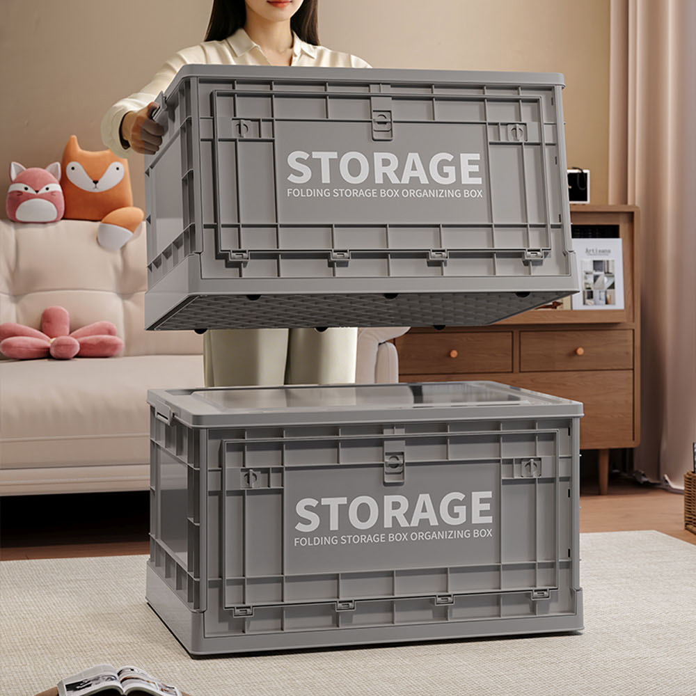【AOTTO】90L特大工業風自由疊加折疊收納箱(AL-614), , large