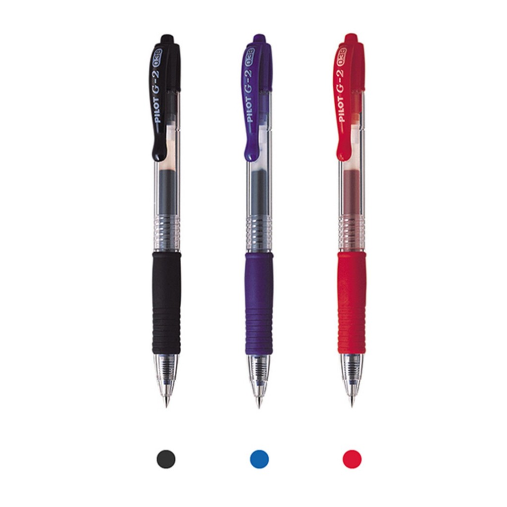 PILOT百樂 G-2中性筆 0.38mm (多色)*藍, , large