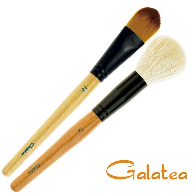 【Galatea葛拉蒂】彩顏系列-羊毛蜜粉刷+粉底刷, , large