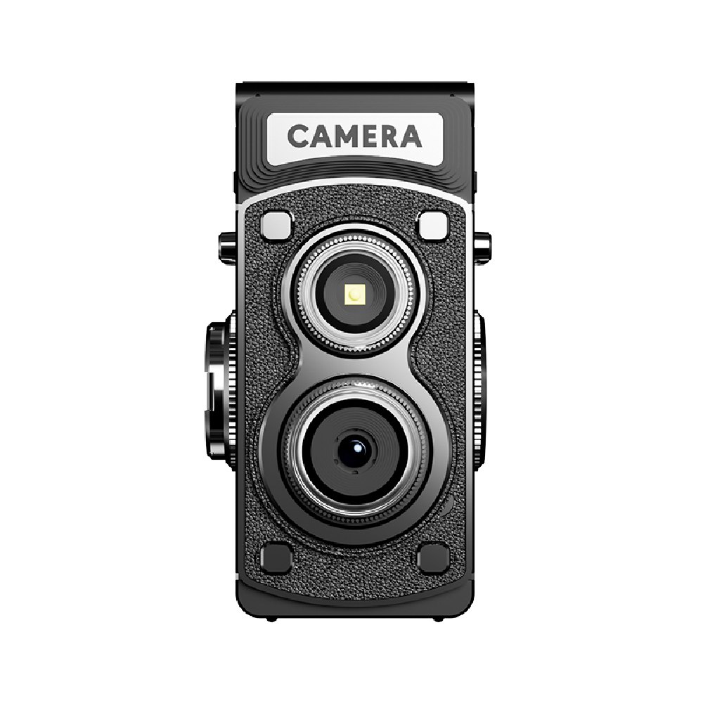 【Minicam 迷你拍】G17復古TLR雙眼Y8000迷你相機-黑, , large