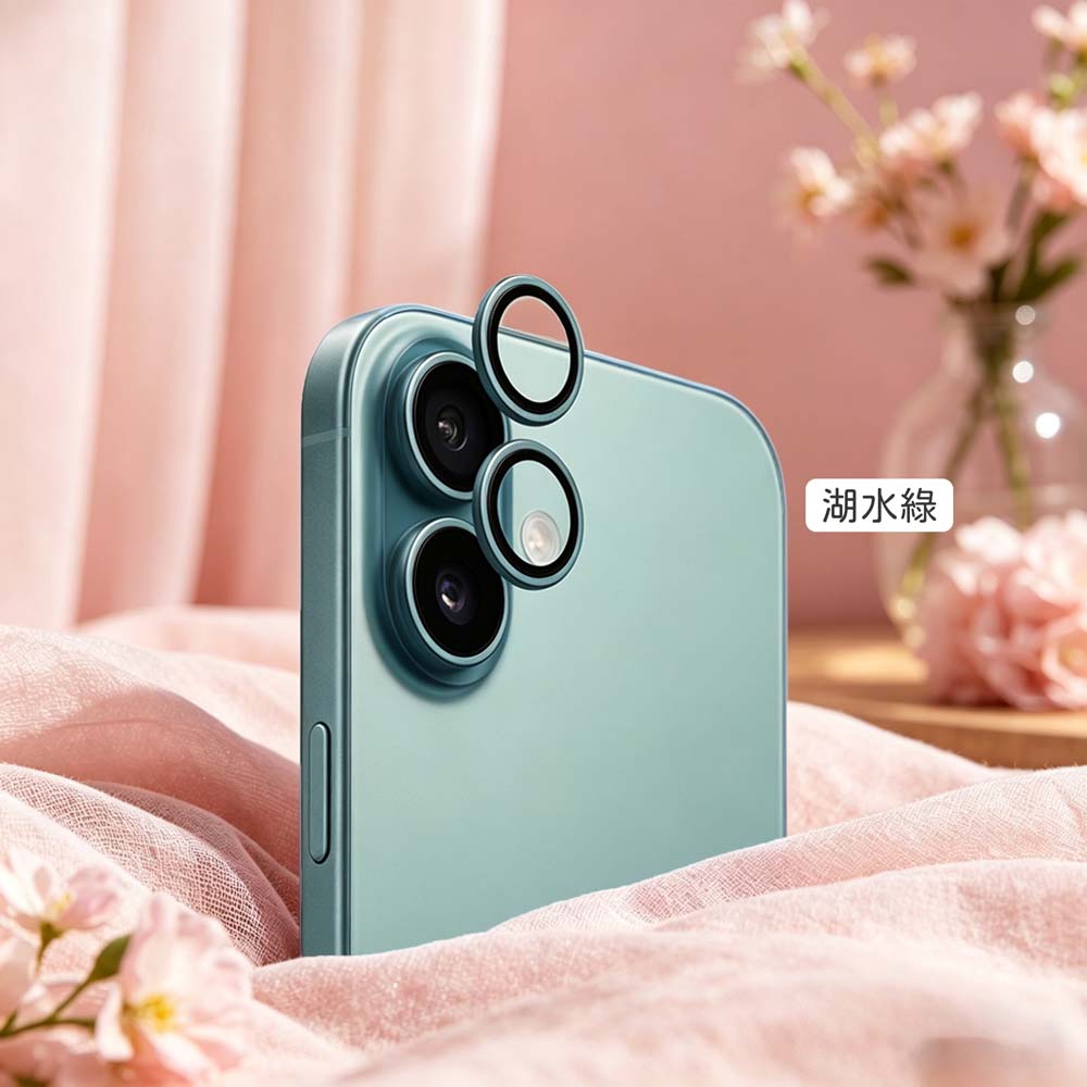 【山水之寶】ANANK iPhone 16/16Plus鏡頭貼 鈦金屬框 康寧大猩猩玻璃鏡頭貼, , large
