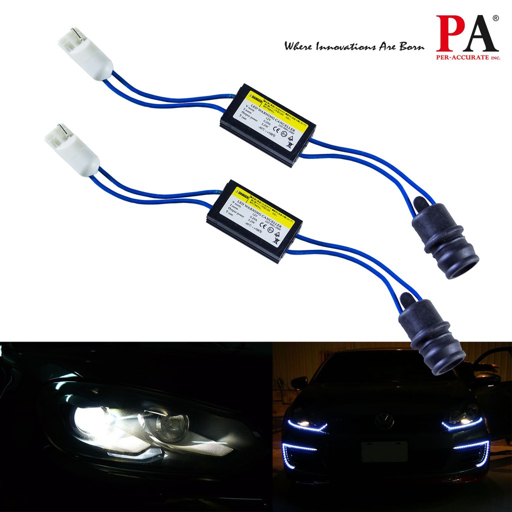 【PA LED】T10 W5W 對接式 LED CANBUS 解碼器 消除 故障燈 故障碼 警告燈, , large