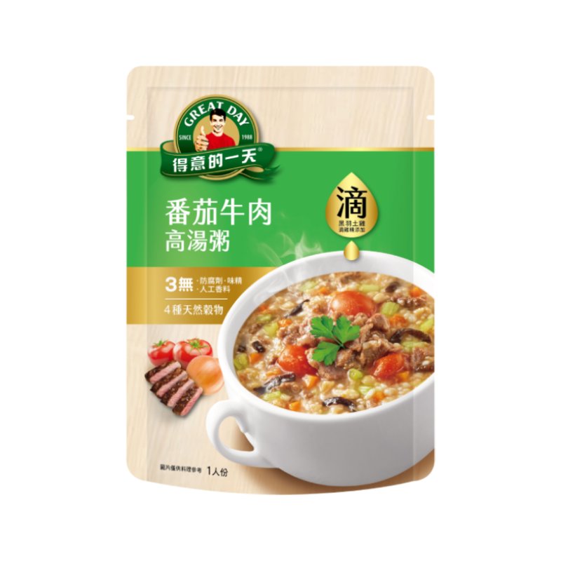 Great Day Tomato and beef congee, , large