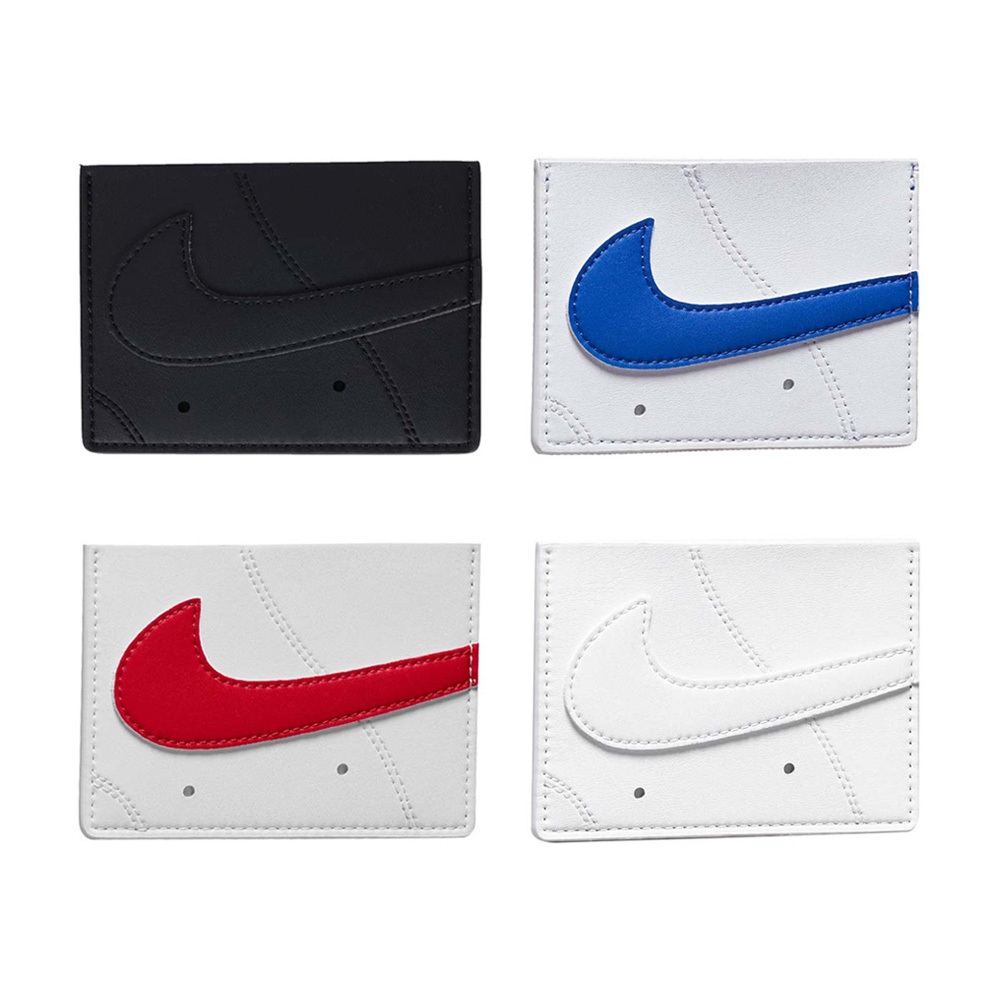NIKE ICON AIR FORCE1 卡片夾 票卡夾 名片夾 證件夾 證件套 錢包 輕薄 小巧 時尚 黑 白 藍 紅, , large