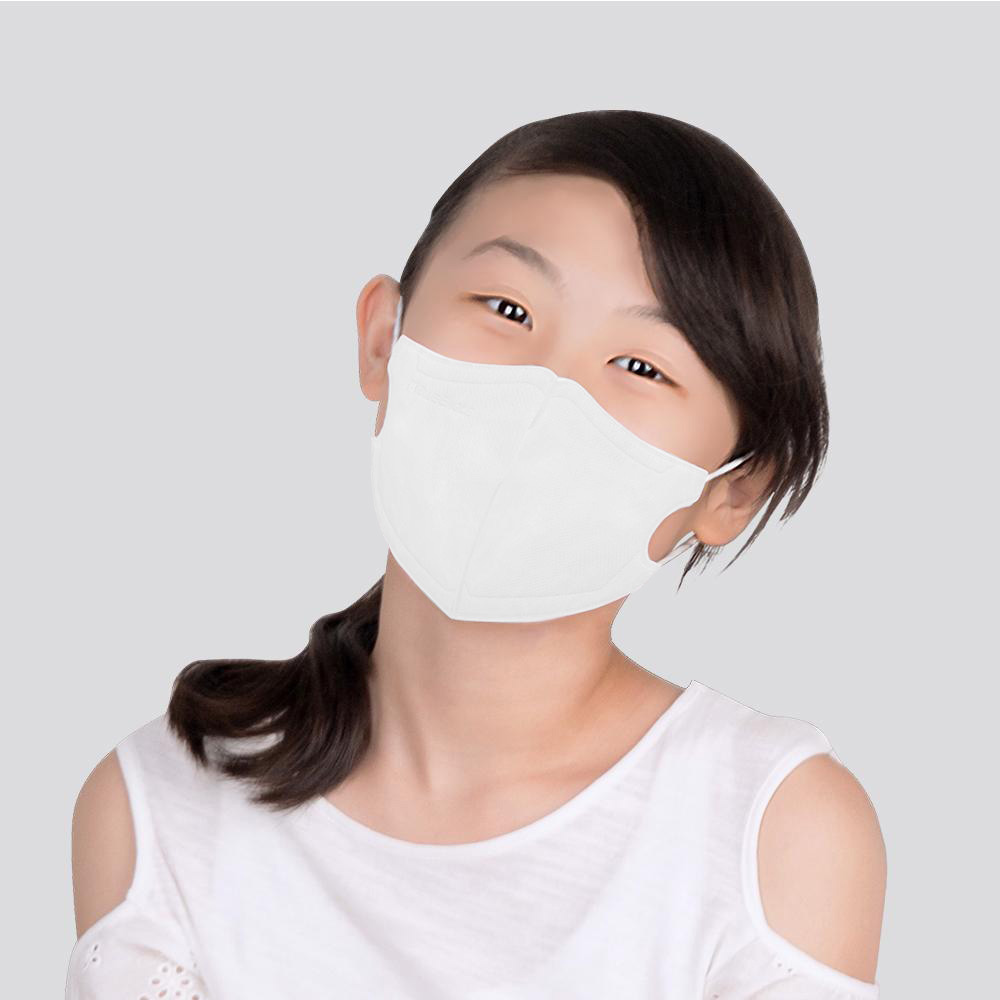 【醫碩科技】藍鷹牌 雲朵白 N95兒童水針布3D立體醫用口罩 10片x1盒, , large