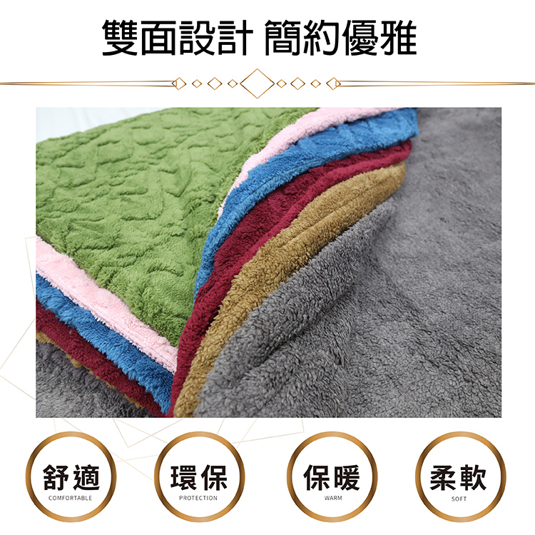 【多利寶寢具】Indian_麻花塔夫絨多用途羊羔毯-棕, , large