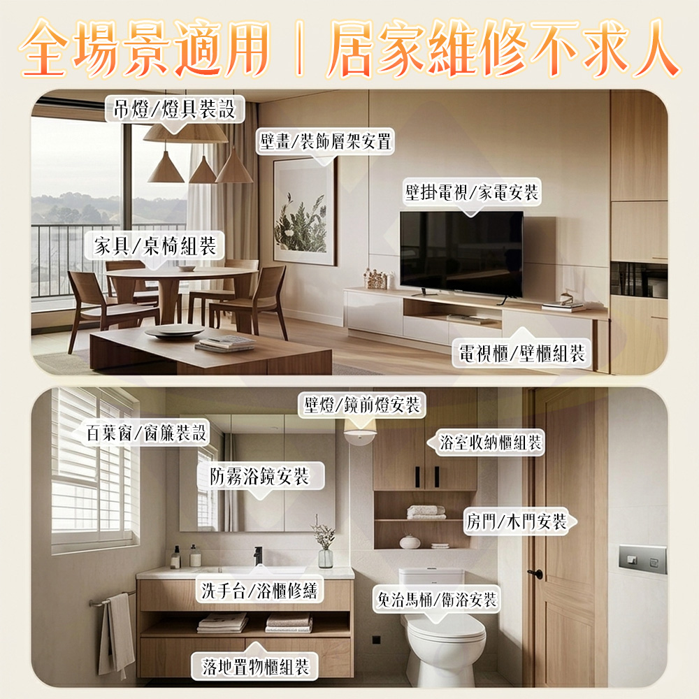 【禾統】42件多功能工具套組/ 1入組/組 (工具箱套裝  多功能工具箱  家具工具箱 多功能家用工具箱  維修工具, , large