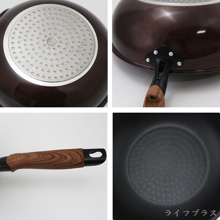 日本製和樂亭IH大金不沾深型炒鍋-32cm-1支, , large