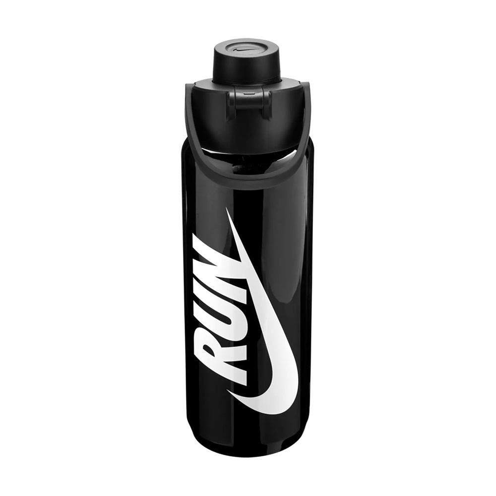 NIKE TR RECHARGE 大口徑水壺 GRAPHIC 24OZ/700ml 運動水壺 好拿握 防漏 可機洗 N100432004424黑, 黑, large