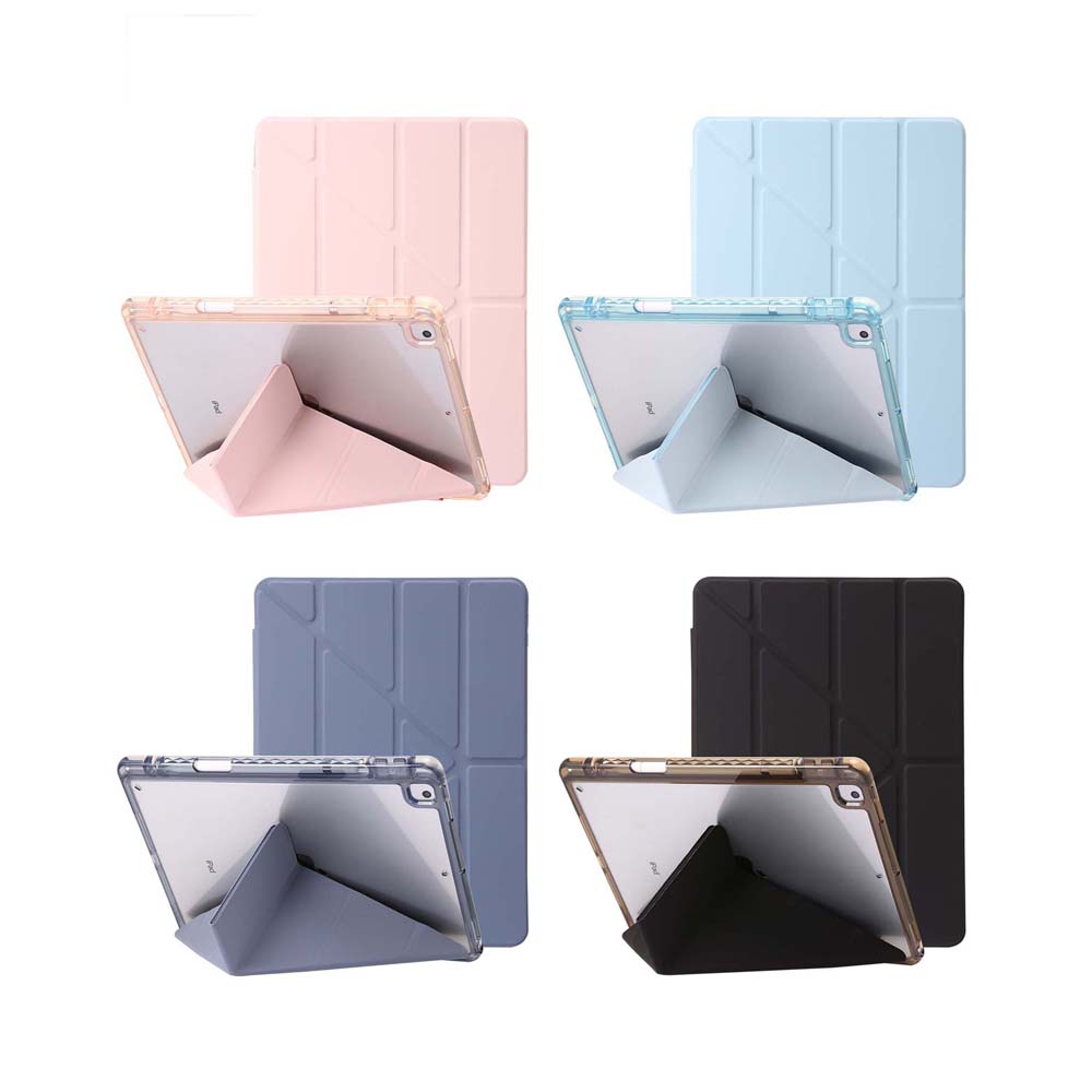 【山水之寶】iPad Pro 11吋 M4/M5（2024/2025版）保護套 清透款三角折+Y折二合一內置筆槽壓克力平板套, , large