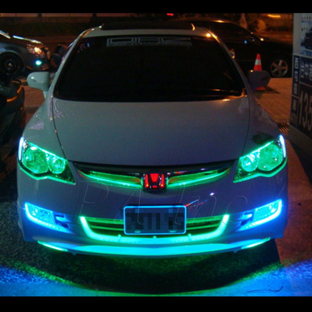 【清倉品】粉紫光 台製晶片 防水燈條 12晶 36晶體 30公分 SMD LED 氣氛燈 車廂燈 日行燈 車底燈, , large