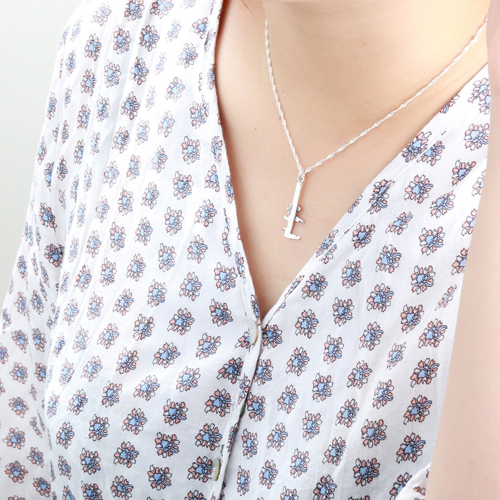 【Angel & Me】Movable Calipers s925 sterling silver necklace Birthday gift, , large