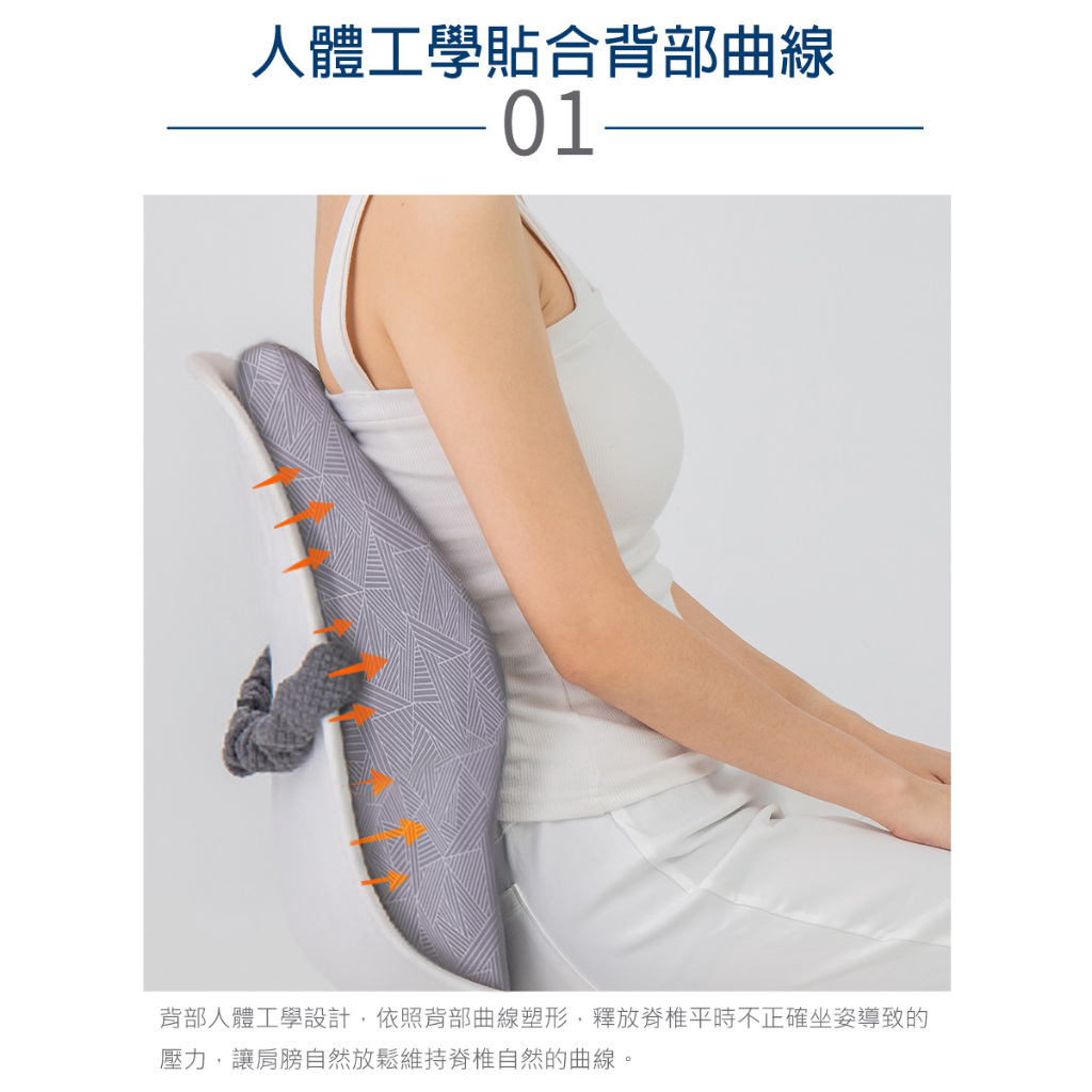 【旭】日本旭川AIRFit氧活力進階版人體工學護脊腰靠坐墊組 透氣坐墊 腰靠墊 椅子靠墊 辦公 電腦椅 護腰墊, , large