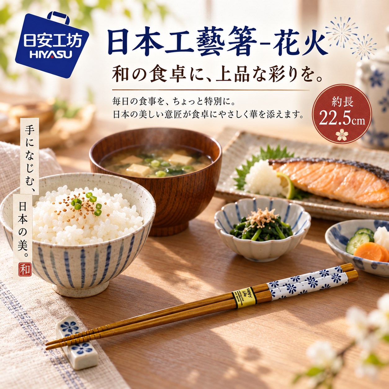 【HIYASU日安工坊】日本工藝箸-花火, , large