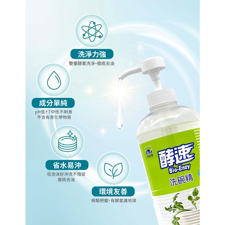 【多益得】酵速洗碗精500ml/, , large