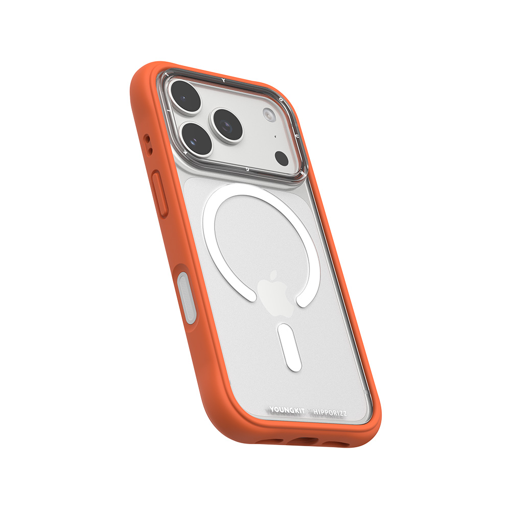 【HIPPORIZZ】iPhone 17 Pro Youngkit Swapit 活力橙矽膠磁吸保護殼, , large