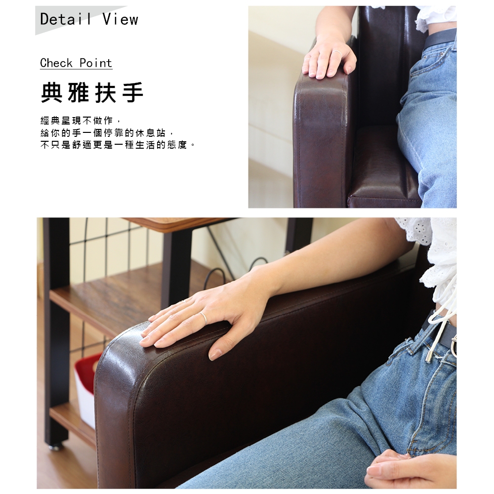 雙人沙發 會客沙發 懶人沙發 CH1215, 灰色(仿麻布), large