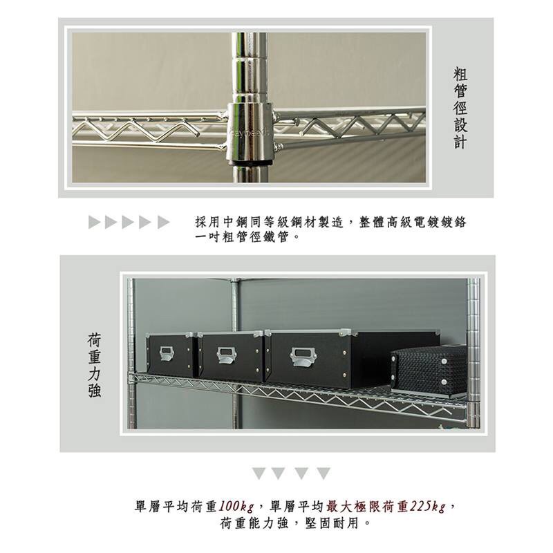 【Y HOUSE】150x45x150公分 荷重型四層鐵架 耐重層架 荷重型鐵力士架, , large