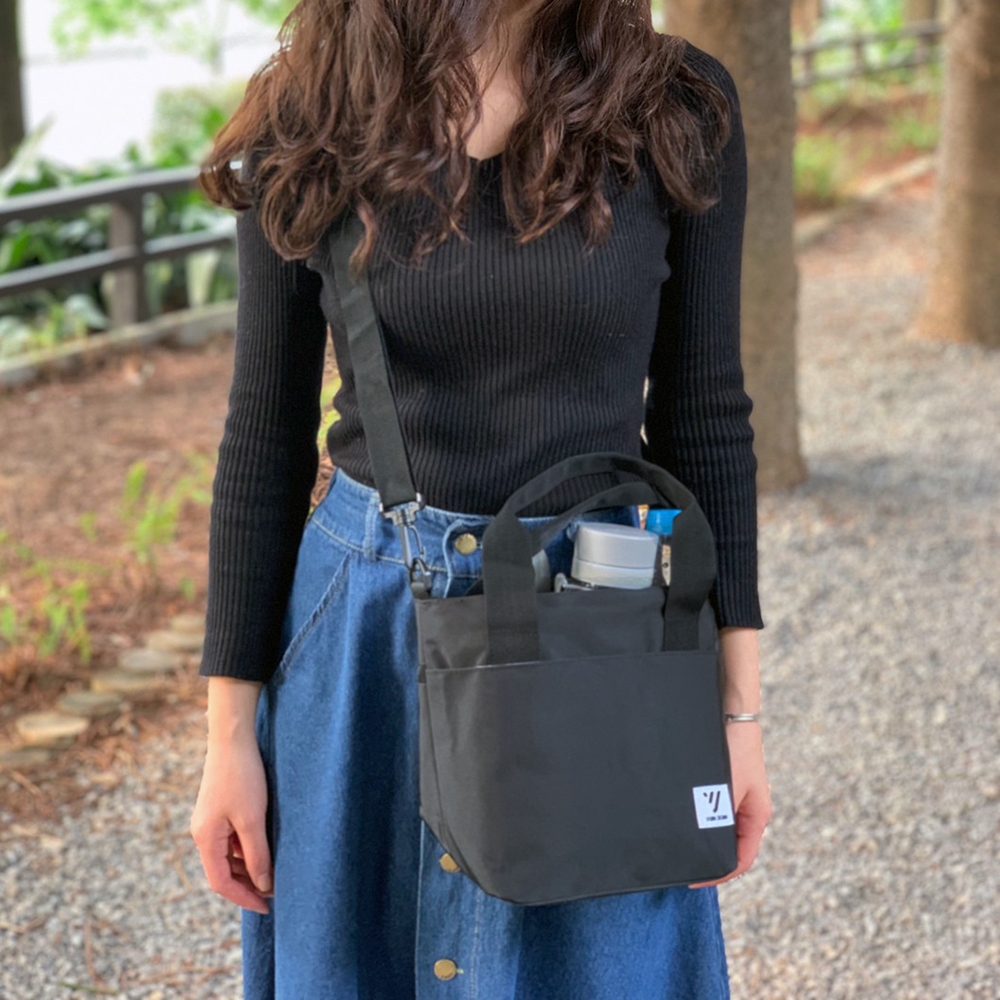 【YUNJOIN】TWILL-Handbag and side backpack, , large