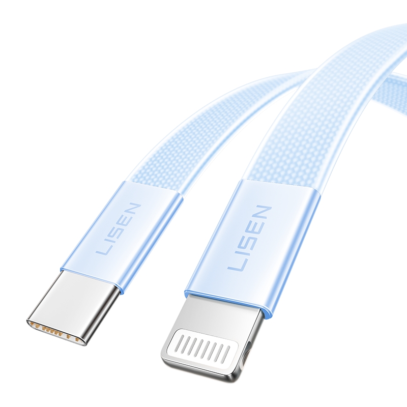 【LISEN】L606 AIR CABLE SERIES C TO L 27W 100cm BLUE, , large