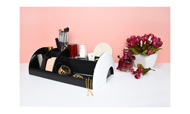 【O-Life】Desktop Storage Box - Black and White, , large