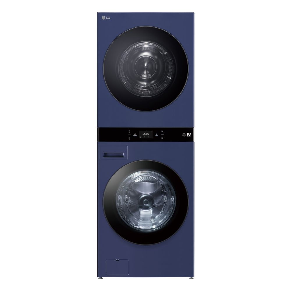 【LG 樂金】22公斤+20公斤 WashTower AI 智控洗乾衣機第二代 霧夜藍WD-S2220NV, , large