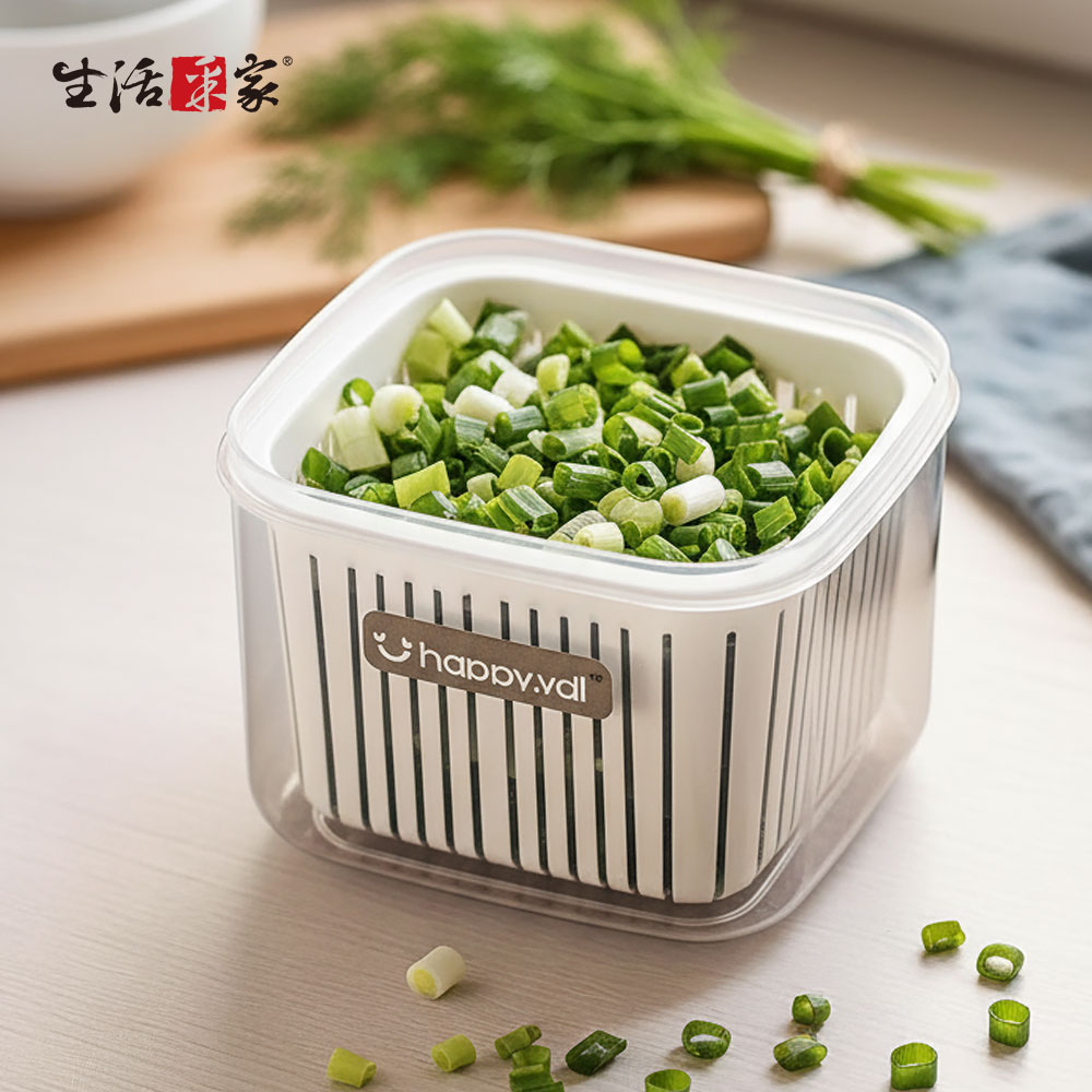 【買1送1】 SHCJ 蔥薑蒜 瀝水保鮮盒 冷凍冷藏 保鮮盒 瀝水 蒜盒 蔥花盒 蔥蒜盒 水果盒, , large