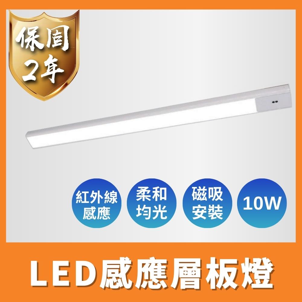 【 舞光 】LED 10W 12W 白光 感應層板燈 插電使用 揮手感應 內附1.5M插頭線, , large