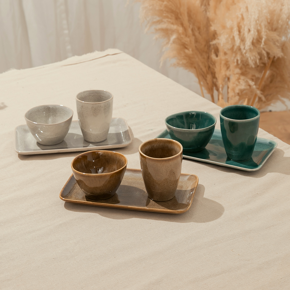 【YU Living】日式窯變釉手作陶瓷茶杯 270ml-藍色, , large