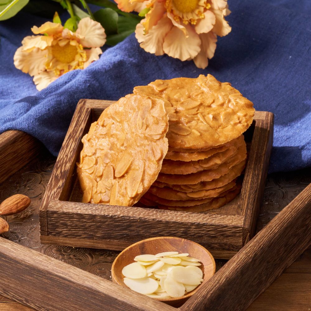 Almond Crispy Tile 5-Pack + 2 Bonus Packs | Thin Crispy Handmade Cookie【ChouChou Enterprise】, , large