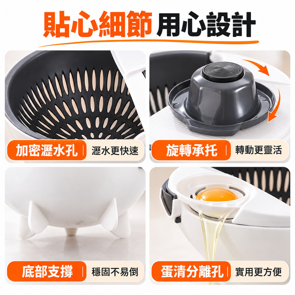 【CITY STAR】多功能護手刨絲器 大容量蔬果切絲瀝水籃, , large