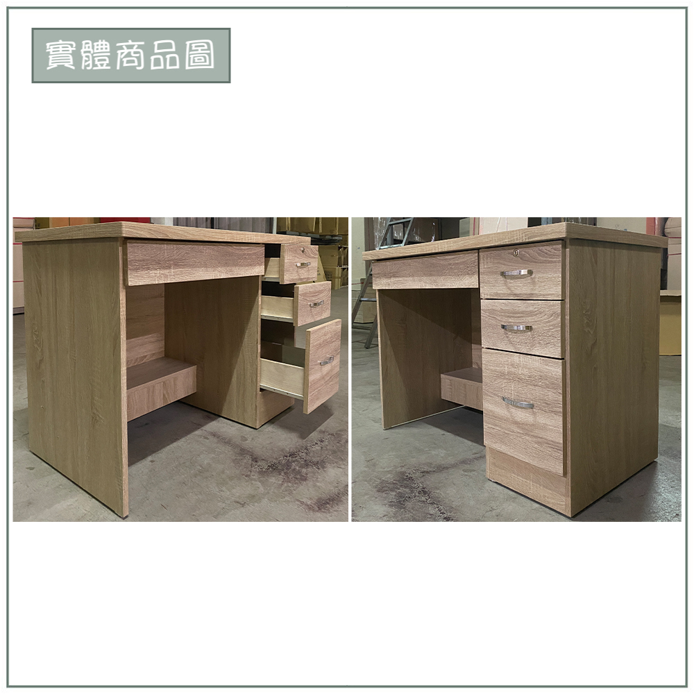【唯熙傢俱】進昇橡木色3.5尺書桌組, , large