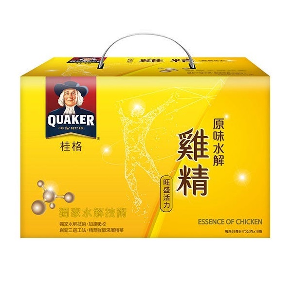 桂格原味雞精盒裝18瓶, , large