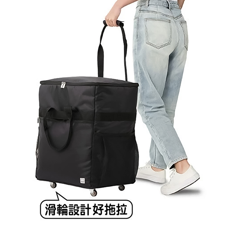 黑潮滑輪式保溫保冷袋-直立-60L-2入, , large