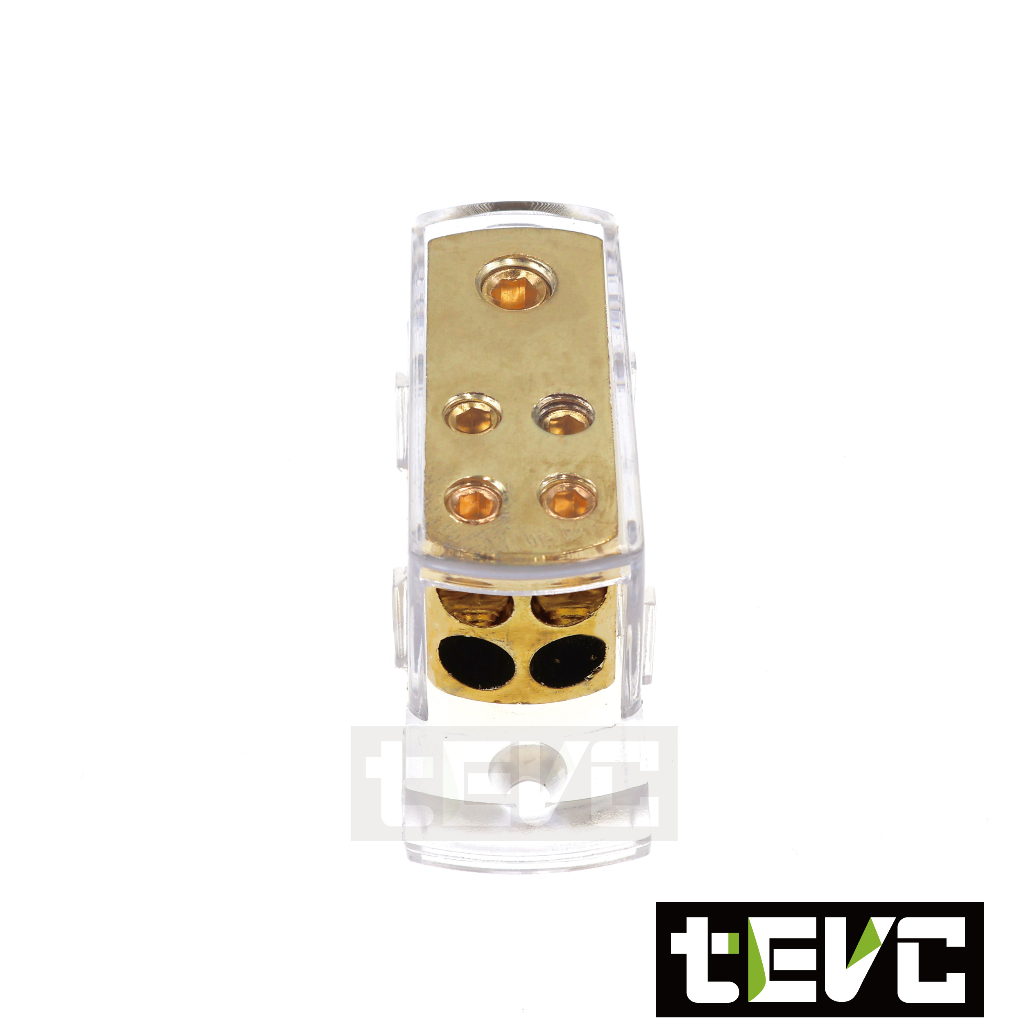 《tevc》BS004 分線盒 一進四出 音響 改裝 接地盒 分線器 集線盒 理線盒 接線盒 汽車音響改裝, , large