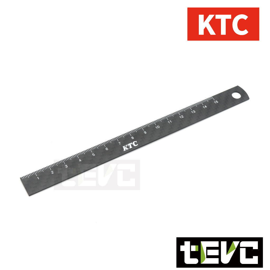 《tevc》X003 日本 KTC 正碳纖維 15CM 直尺 "超"輕量化 碳素 Carbon 直尺 量尺 短尺 畫線尺, , large