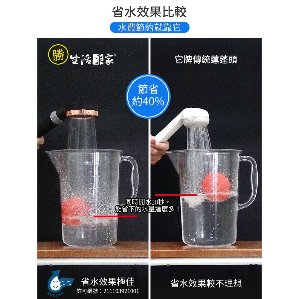 生活采家︱ 調節水流增壓過濾花灑蓮蓬頭【二款可選】台灣專利 省水標章 除氯除重金屬鐵屑懸浮物, , large