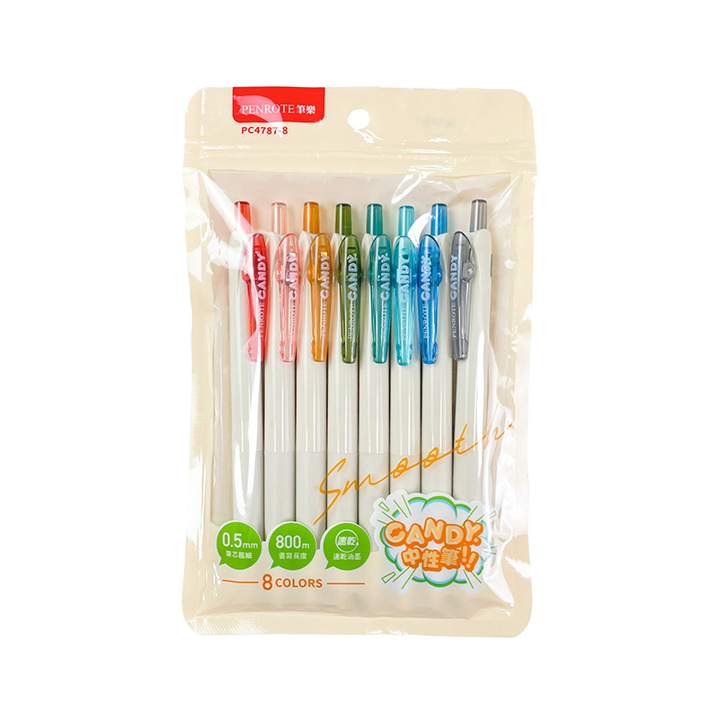 【PENROTE 筆樂】CANDY中性筆-8入組, , large