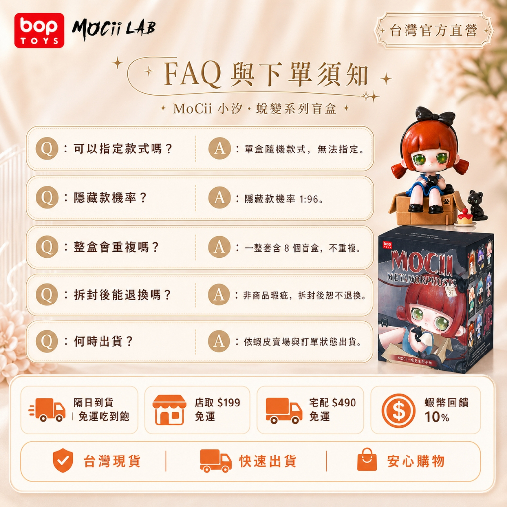 【BOPTOYS】MoCii 蛻變系列盲盒, , large